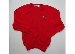 vintage men's SANSABELT golf v-neck sweater, medium, Made in Scotland